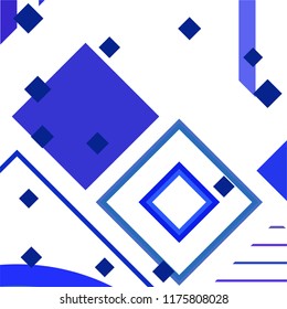 Vector Abstract geometric shape from colored rhombs