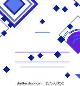 Vector Abstract geometric shape from colored rhombs