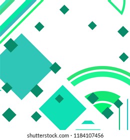 Vector Abstract geometric shape from colored rhombs