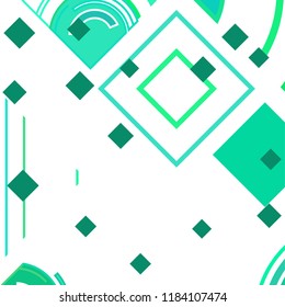 Vector Abstract geometric shape from colored rhombs