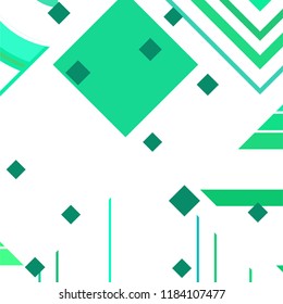 Vector Abstract geometric shape from colored rhombs