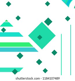 Vector Abstract geometric shape from colored rhombs