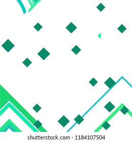 Vector Abstract geometric shape from colored rhombs