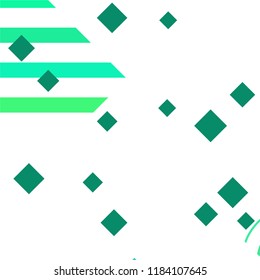 Vector Abstract geometric shape from colored rhombs