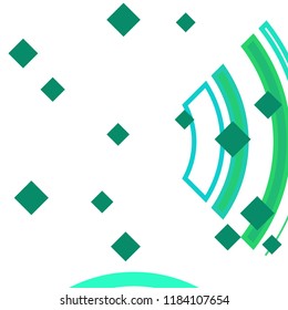 Vector Abstract geometric shape from colored rhombs