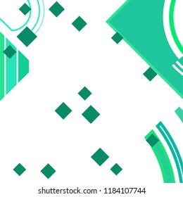 Vector Abstract geometric shape from colored rhombs