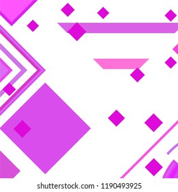 Vector Abstract geometric shape from colored rhombs