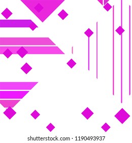 Vector Abstract geometric shape from colored rhombs