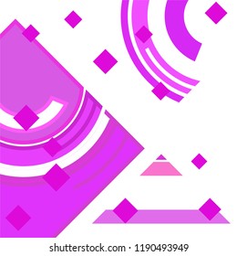 Vector Abstract geometric shape from colored rhombs