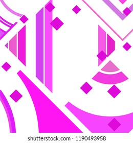 Vector Abstract geometric shape from colored rhombs