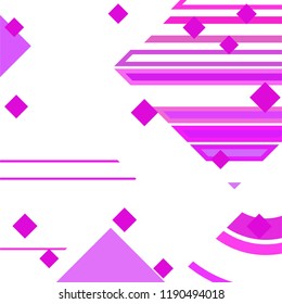 Vector Abstract geometric shape from colored rhombs