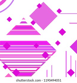 Vector Abstract geometric shape from colored rhombs