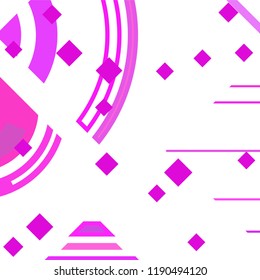 Vector Abstract geometric shape from colored rhombs