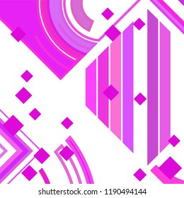 Vector Abstract geometric shape from colored rhombs