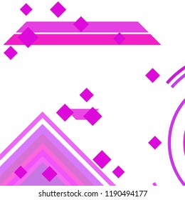 Vector Abstract geometric shape from colored rhombs