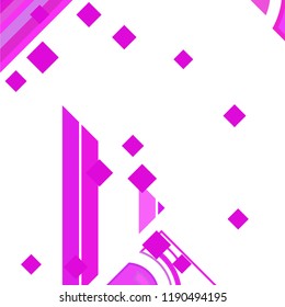 Vector Abstract geometric shape from colored rhombs