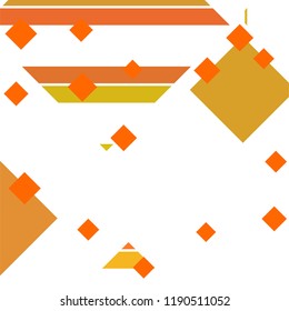 Vector Abstract geometric shape from colored rhombs