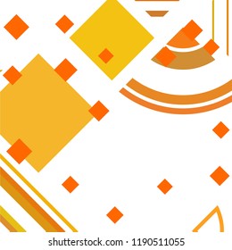 Vector Abstract geometric shape from colored rhombs