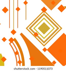 Vector Abstract geometric shape from colored rhombs