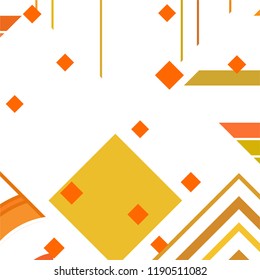 Vector Abstract geometric shape from colored rhombs