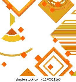 Vector Abstract geometric shape from colored rhombs