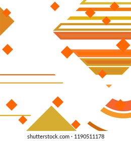 Vector Abstract geometric shape from colored rhombs