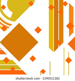 Vector Abstract geometric shape from colored rhombs