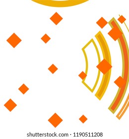 Vector Abstract geometric shape from colored rhombs