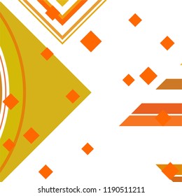 Vector Abstract geometric shape from colored rhombs