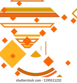 Vector Abstract geometric shape from colored rhombs