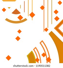 Vector Abstract geometric shape from colored rhombs