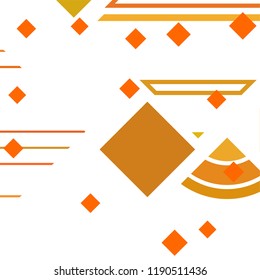 Vector Abstract geometric shape from colored rhombs