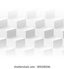 Vector Abstract geometric shape from cubes. squares