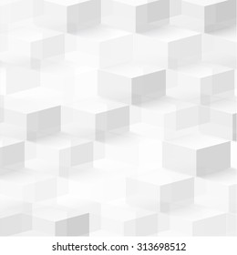 Vector Abstract geometric shape from cubes. squares