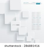 Vector Abstract geometric shape from gray cubes. White squares