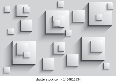 Vector Abstract geometric shape from gray rhombus