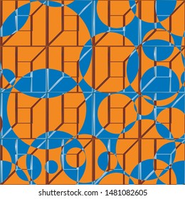 Vector Abstract geometric shape from gray rhombus