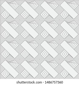 Vector Abstract geometric shape from gray rectangles