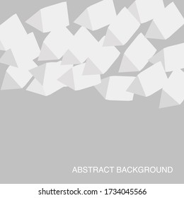 Vector Abstract geometric shape from gray triangle. 3D . Vector modern optical.Texture for flyer, business card, cover, web banner