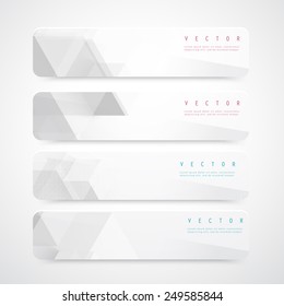 Vector Abstract geometric shape from gray cubes. White squares