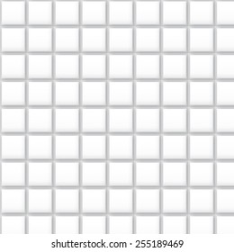 Vector Abstract geometric shape from gray cubes. Color squares