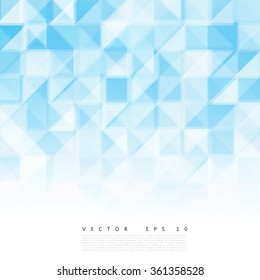 Vector Abstract geometric shape from gray. White squares and triangles