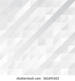 Vector Abstract geometric shape from gray. White squares and triangles