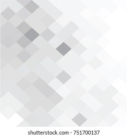 Vector Abstract geometric shape from gray. White squares and triangles

