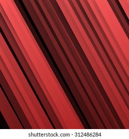 Vector Abstract geometric shape from red lines.