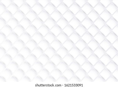 Vector Abstract geometric shape from white cubes. 