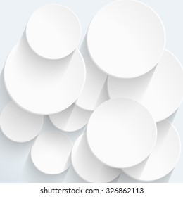 Vector Abstract geometric shape. White Abstract Background / EPS10 Vector Illustration / can be use for web design, web elements, infographics, banners, advertising, applications, wallpaper, desktop