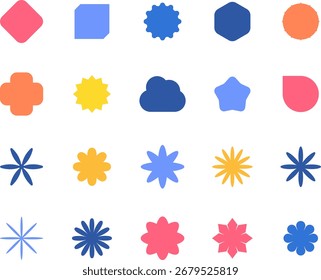 Vector Abstract geometric Shapes and colorful collection of banner designs. For web, commercial, poster, billboard, sale, vintage, advertisement, brochures, covers.