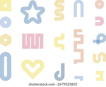 Vector Abstract geometric Shapes and colorful collection of banner designs. For web, commercial, poster, billboard, sale, vintage, advertisement, brochures, covers.