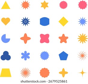 Vector Formas geométricas Abstractas y colorida colección de diseños de Anuncio. Para el Web, comercial, cartel, cartelera, venta, vendimia, anuncio, folletos, cubiertas.